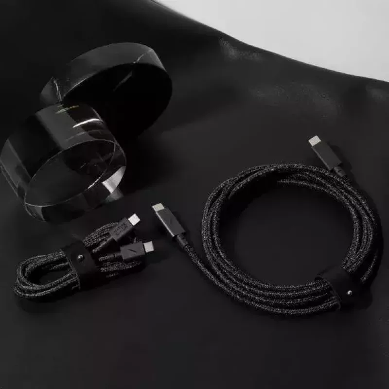 Kabel USB-C Native Union BELT-C-ZEB-2-NP 1,2 m USB-C do USB-C Czarny/Biały