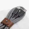 Kabel USB-C Native Union BELT-C-ZEB-2-NP 1,2 m USB-C do USB-C Czarny/Biały