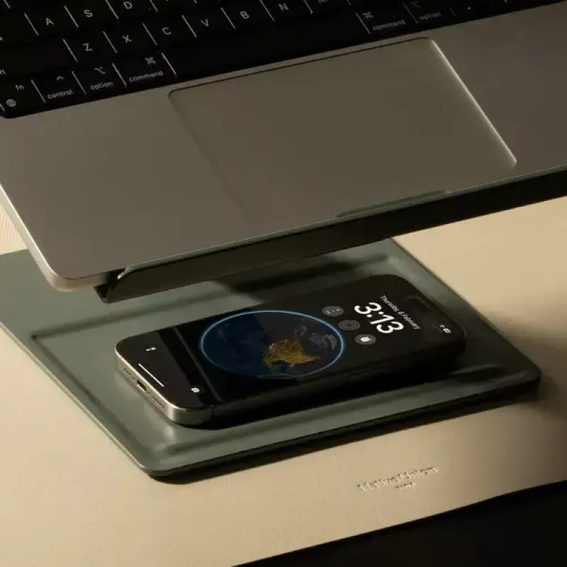 Podstawka do laptopa i tabletu native union HOME-STAND-GRN aluminium i silikon, zielona, maks. wysokość 60 cm, szer. 220 mm głęb. 60 mm wys. 259 mm