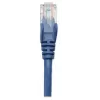 Intellinet sieciowy kabel krosowy, Cat5e, 0.5m, niebieski, CCA, U/UTP, PVC, RJ45, pozłacane styki, bezzaczepowa osłona, z odciążką, dożywotnia gwarancja