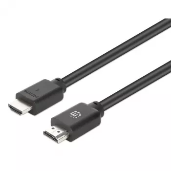 Kabel Manhattan HDMI 4K@60Hz z Ethernetem, 7.5 m, odpowiedni do WSZYSTKICH zastosowań 4K i 1080p/HD – do natychmiastowej modernizacji lub gotowy na przyszłe potrzeby, wtyk męski na wtyk męski, czarny, Ultra HD 4k x 2k, dożywotnia gwarancja, Premium High Speed