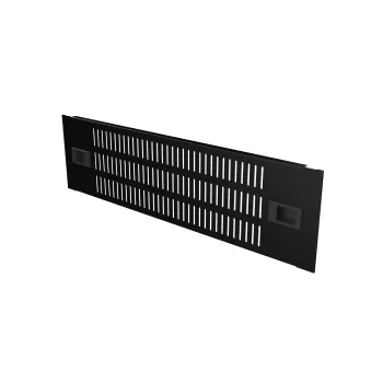 Wentylowany panel zaślepiający Lanview RAB405BL — stal, czarny, 482×88×15 mm (akcesorium do szafy rack)