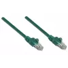 Intellinet sieciowy Patch kabel, Cat5e, 2m, zielony, CCA, U/UTP, PVC, RJ45, pozłacane styki, bezzaczepowa, osłonięta, dożywotnia gwarancja