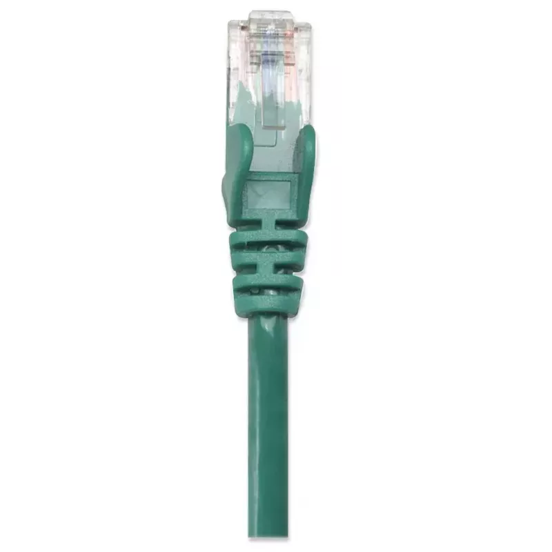 Intellinet sieciowy Patch kabel, Cat5e, 2m, zielony, CCA, U/UTP, PVC, RJ45, pozłacane styki, bezzaczepowa, osłonięta, dożywotnia gwarancja
