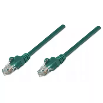 Intellinet sieciowy Patch kabel, Cat5e, 2m, zielony, CCA, U/UTP, PVC, RJ45, pozłacane styki, bezzaczepowa, osłonięta, dożywotnia gwarancja