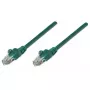 Intellinet sieciowy Patch kabel, Cat5e, 2m, zielony, CCA, U/UTP, PVC, RJ45, pozłacane styki, bezzaczepowa, osłonięta, dożywotnia gwarancja