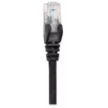 Intellinet sieciowy Patch kabel, Cat6, 5 m, Czarny, CCA, U/UTP, PVC, RJ45, Styki pozłacane, Snagless, Osłonięty, Dożywotnia gwarancja