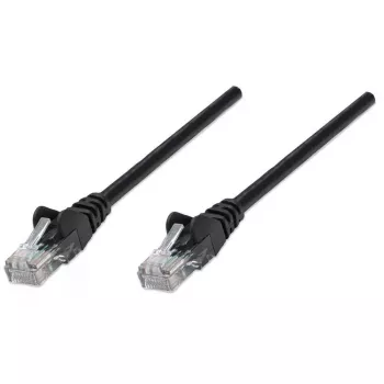 Intellinet sieciowy Patch kabel, Cat6, 5 m, Czarny, CCA, U/UTP, PVC, RJ45, Styki pozłacane, Snagless, Osłonięty, Dożywotnia gwarancja