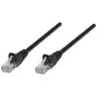 Intellinet sieciowy Patch kabel, Cat6, 5 m, Czarny, CCA, U/UTP, PVC, RJ45, Styki pozłacane, Snagless, Osłonięty, Dożywotnia gwarancja