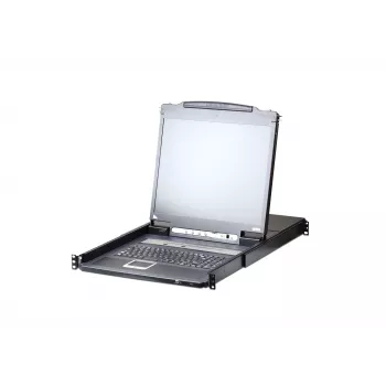 Konsola Rack ATEN CL5800N 19 cali (48,3 cm) LCD 1280x1024 VGA USB/PS2 klawiatura i mysz 1U Metal Czarny