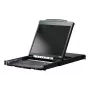 Konsola rackowa 19 cali ATEN CL5800N LCD 48,3 cm 1280x1024 VGA klawiatura USB/PS/2 niemiecki/szwajcarski 1U metal