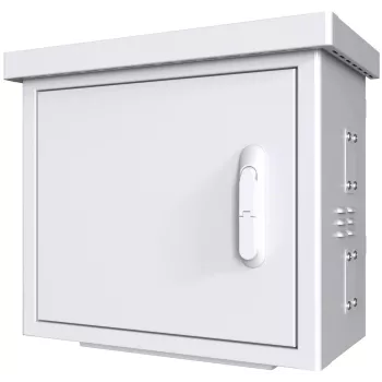 Szafka rack Lanview RCCTV002 0U, IP66, 600×300×550 mm, 40 kg, biała