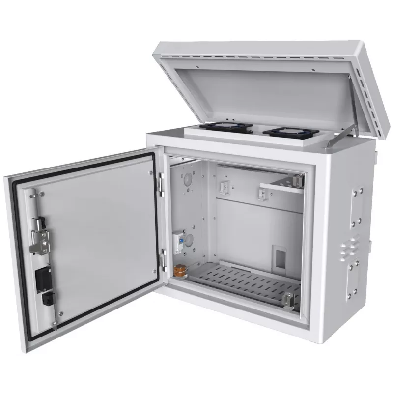 Szafka rack Lanview RCCTV002 0U, IP66, 600×300×550 mm, 40 kg, biała