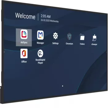 Profesjonalny wyświetlacz komercyjny VIEWSONIC 75 cali 4K (3840×2160), LCD, 500 cd/m², Android 14, 24/7, VESA