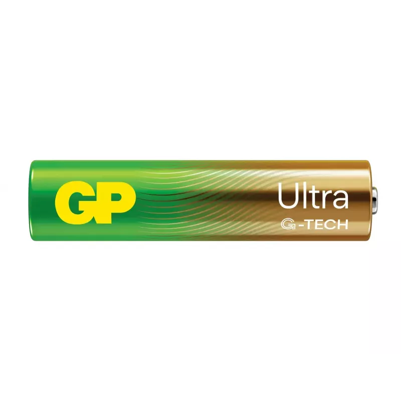 Bateria alkaliczna jednorazowego użytku GP GP24AU AAA wysokość 44,5 mm masa 11,5 g bateria cylindryczna trwałość przechowywania 10 lat certyfikat IEC 60086-2:2021