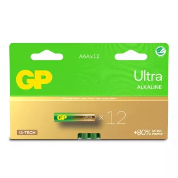 Bateria alkaliczna jednorazowego użytku GP GP24AU AAA wysokość 44,5 mm masa 11,5 g bateria cylindryczna trwałość przechowywania 10 lat certyfikat IEC 60086-2:2021