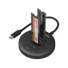Sandberg USB3.2 Cloner Dock do NVMe M.2 SSD, Czarny, 20 Gbit/s