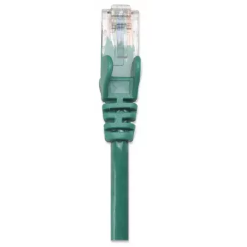 Intellinet Kabel krosowy sieciowy, kat. 6, 0,5 m, zielony, CCA, U/UTP, PVC, RJ45, pozłacane styki, bezzaczepowa wtyczka, osłona, dożywotnia gwarancja