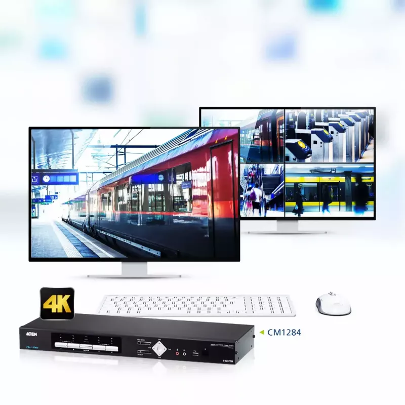ATEN 4-Portowy USB HDMI Multi-View Przełącznik KVMP