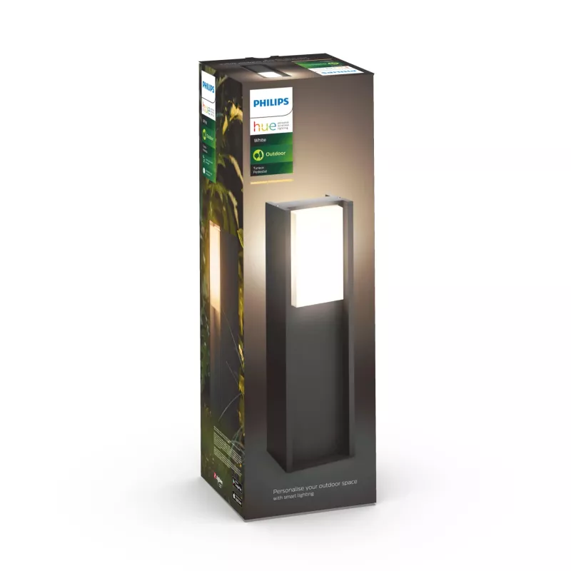 Oświetlenie słupka zewnętrznego Philips Hue biały Turaco