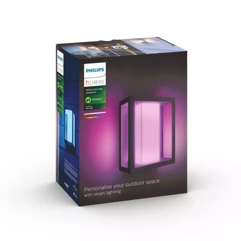 Philips Hue biały and colour ambience Impress Outdoor Wall Light