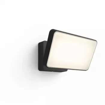 Inteligentny zewnętrzny reflektor naścienny Philips Hue biały Welcome Floodlight, LED 20,5 W, wejście 220–240 V, żarówka 24 V, czarny, 160×220×153 mm