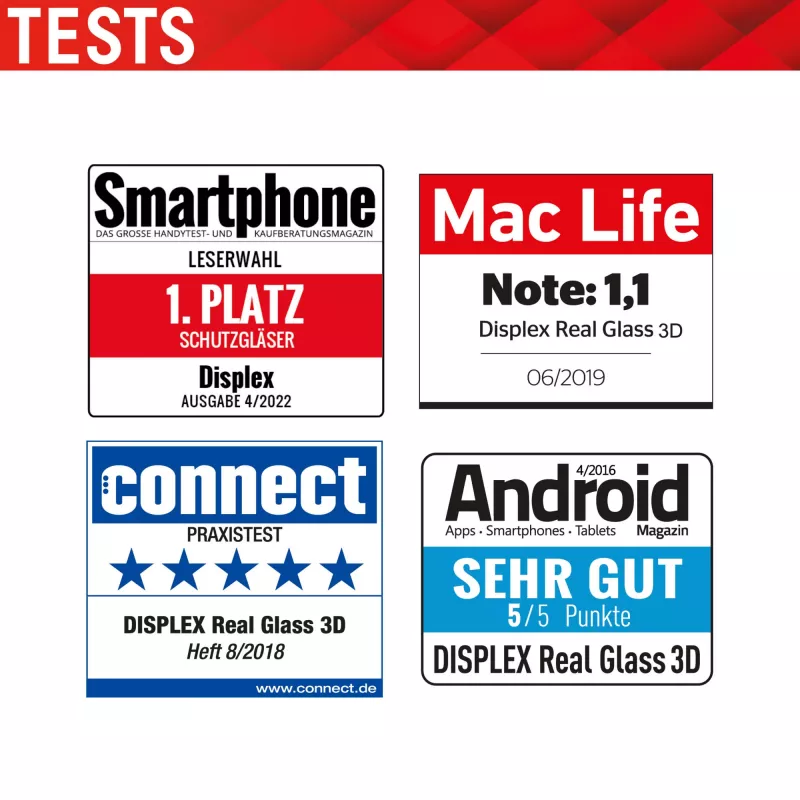 Displex Premium Szkło Ochronne (Pełna Pokrywa, 10H) do Apple iPhone 13/13 Pro/14/16e/17e, Eko Ramka Montażowa, Pełna Pokrywa