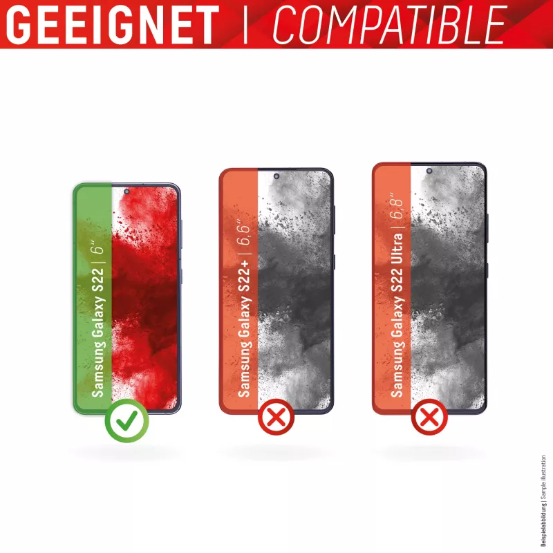 Displex Smart Glass (9H) do Samsunga Galaxy S22, naklejka montażowa, niezniszczalne, ultracienkie, niewidoczne