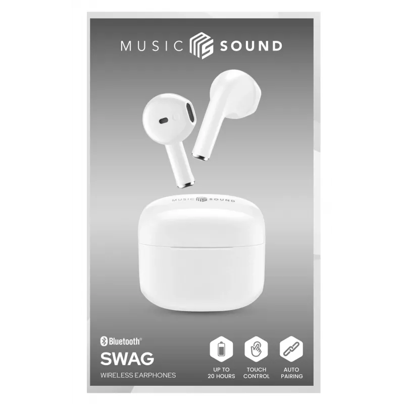 Słuchawki douszne bezprzewodowe Music Sound Swag SWAG