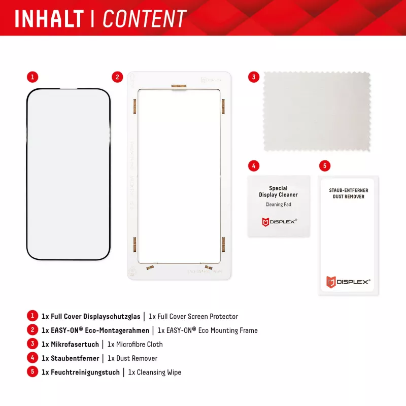 Displex Full Cover Screen Protector (10H) do Samsung Galaxy A54 5G, Eco Mounting Frame, Pełne Pokrycie