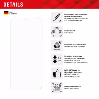 Displex Smart Glass (9H) do Samsung Galaxy A34 5G, naklejka montażowa, nietłukąca, ultracienka, niewidoczna