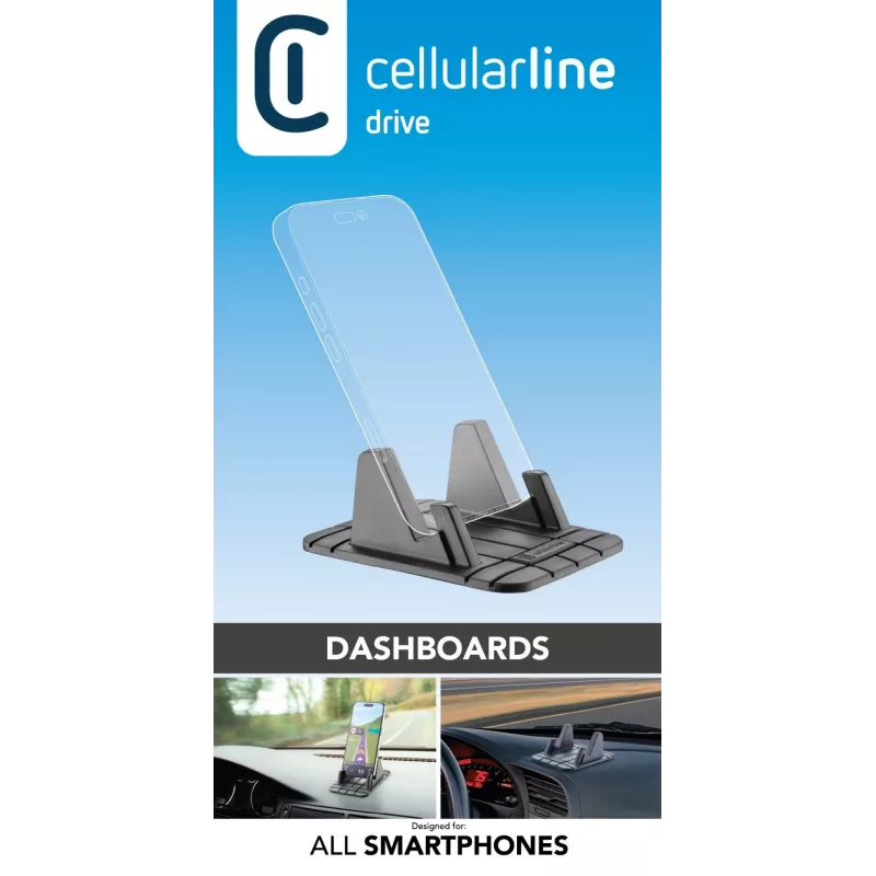 Cellularline Dash Pad Pro - Uniwersalny uchwyt samochodowy na deskę rozdzielczą do smartfonów