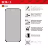 Displex Privacy Screen Protector (10H) do Apple iPhone 15/15 Pro, ramka montażowa Eco, filtr prywatności