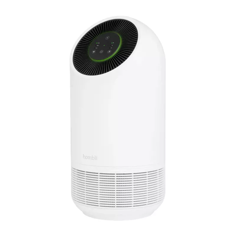 Oczyszczacz powietrza Hombli Smart Air Purifier by Avanca International BV, poziom hałasu 30 dB, dostępny w kolorze białym i czarnym