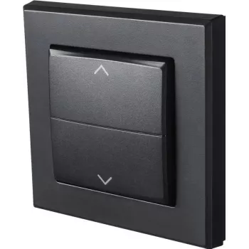 Osłona włącznika elektrycznego Homematic IP 156171A0, szara, 86×86×16 mm