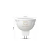 Inteligentny punkt świetlny Philips Hue biały ambience MR16, GU53, 5,1 W, Bluetooth/Zigbee