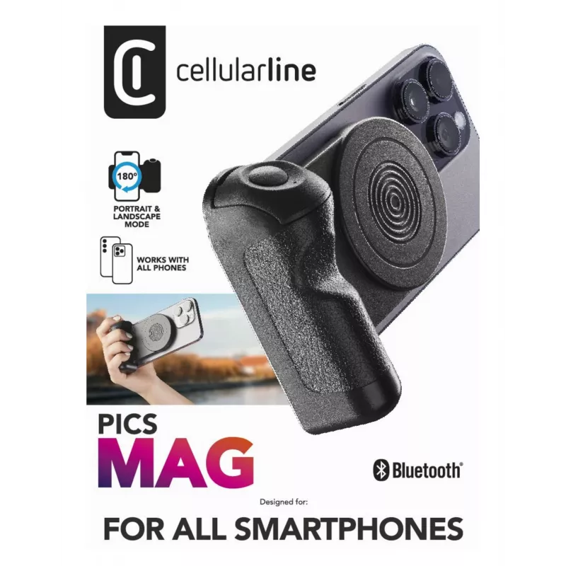 Cellularline Pics Mag Bluetooth magnetyczny uchwyt do robienia zdjęć smartfonami
