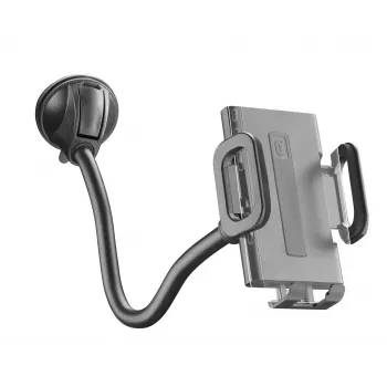 Sourcing Cellularline Hug Flexi XL uniwersalny pasywny uchwyt z przyssawką do telefonów komórkowych, czarny/szary
