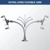 Sourcing Cellularline Hug Flexi XL uniwersalny pasywny uchwyt z przyssawką do telefonów komórkowych, czarny/szary