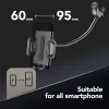 Sourcing Cellularline Hug Flexi XL uniwersalny pasywny uchwyt z przyssawką do telefonów komórkowych, czarny/szary