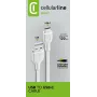 Kabel zasilający Cellularline 120 cm USB-C USB A Męski Biały