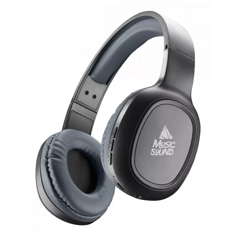 Bezprzewodowy zestaw słuchawkowy nauszny Music Sound Basic Bluetooth z pilotem i mikrofonem