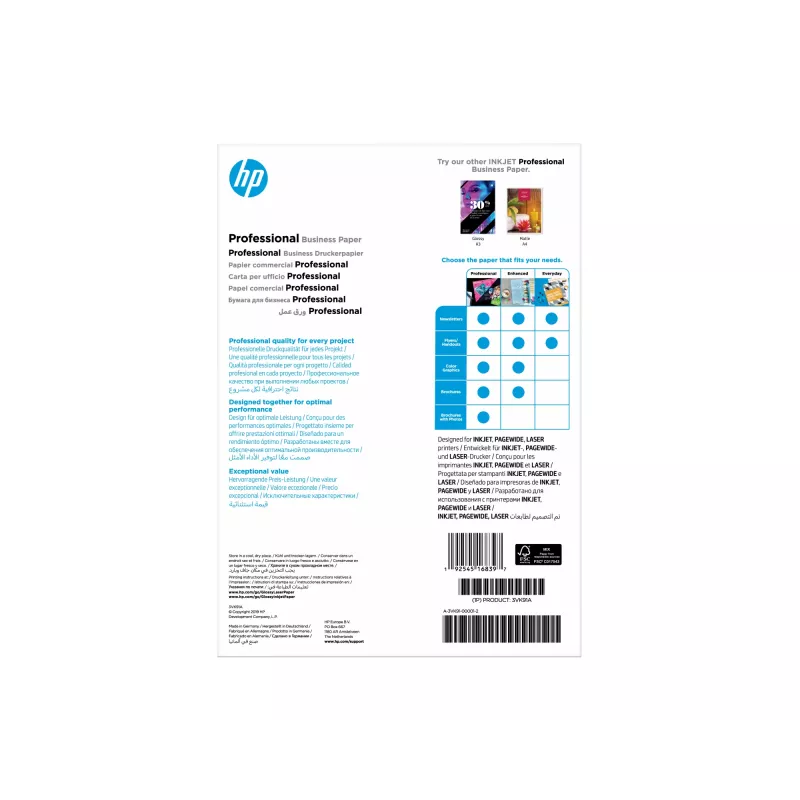 HP Professional Business Paper Glossy 180 g/m² A4 (210 x 297 mm) 150 arkuszy