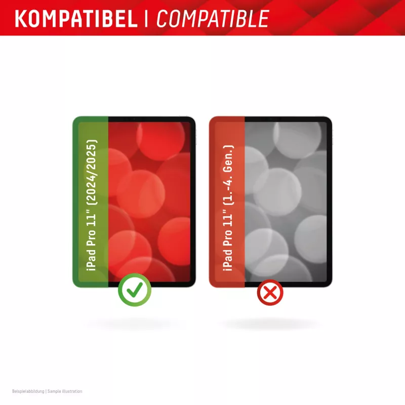 Displex Tablet Glass (9H) do Apple iPad Pro 11'' (2025/2024), ekologiczna ramka montażowa, nietłukąca, ultracienka, niewidoczna