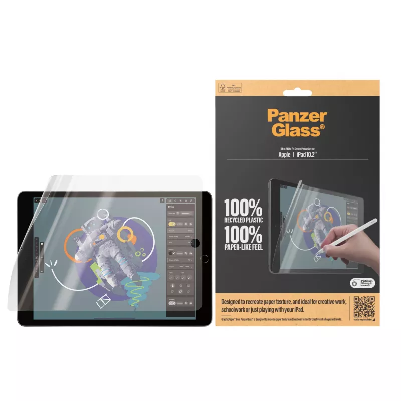PanzerGlass ® GraphicPaper® Folia ochronna iPad 10.2'' (2019-2021) | Ultra-Wide Fit