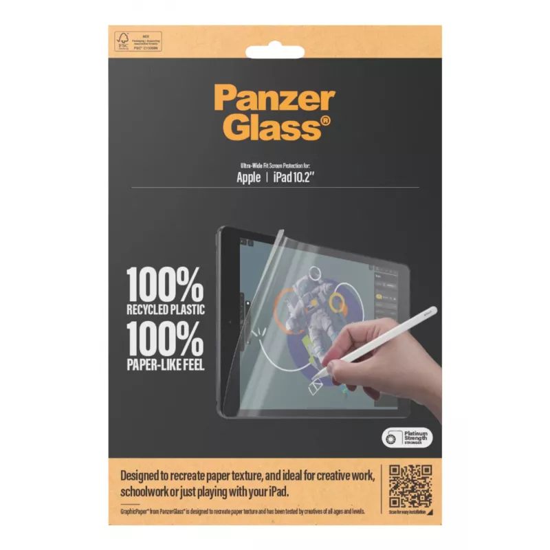 PanzerGlass ® GraphicPaper® Folia ochronna iPad 10.2'' (2019-2021) | Ultra-Wide Fit