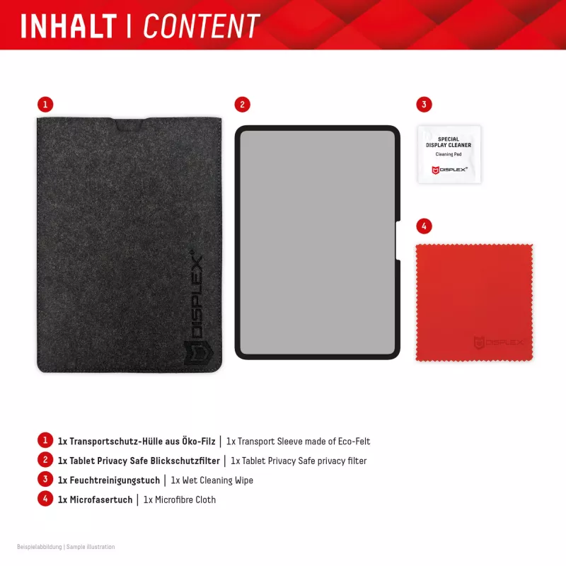 Displex TABLET PRIVACY SAFE odłączany filtr prywatyzujący 2-kierunkowy do iPad Pro 11'' (2025/2024)