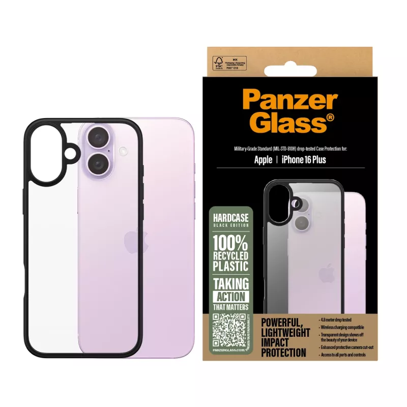 Cover PanzerGlass HardCase Czarny iPhone '24 6.7 inch Transparent