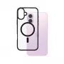 PanzerGlass ® HardCase Transparent w. Czarny MagSafe & Frame iPhone 16 Plus
