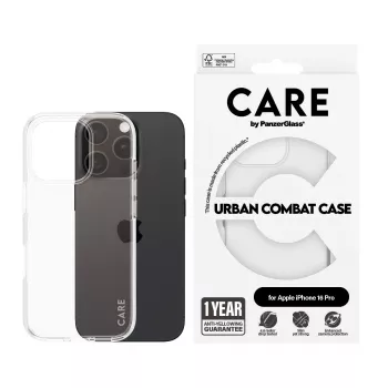 Etui PanzerGlass CARE by Flagship etui Transparent Urban Combat iPhone '24 6.3 cala Pro